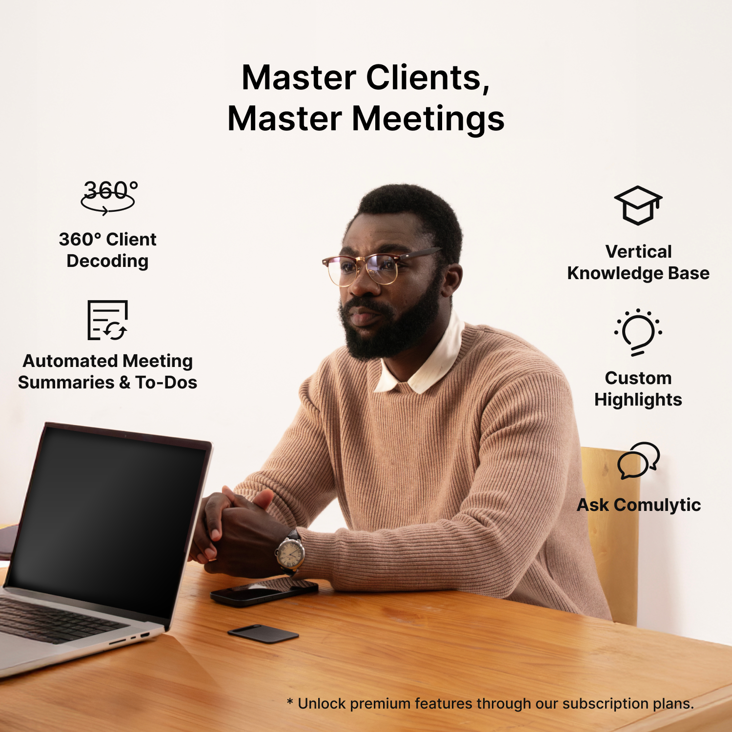 ComulyticNoteProAINoteTakerhelpingprofessionalmasterclientmeetingswith360-degreeclientdecoding_automatedsummaries_to-dos_customhighlightsandverticalknowledgebase